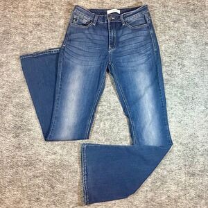 KanCan Flare Jeans Womens 11/29 Medium Wash High Rise Stretch Western Bootcut